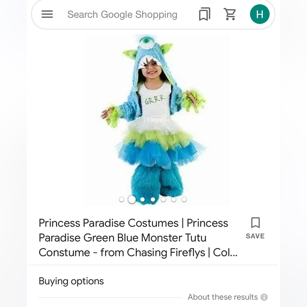 Princess Paradise Costumes Green Blue Monster Tutu- from Chasing Fireflys